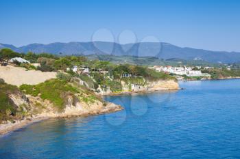 Coastal landscape of Zakynthos, Greek island in the Ionian Sea