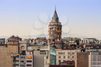 The Galata Tower is a medieval stone tower in Istanbul, Turkey