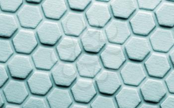 closeup of rubber hexagon background