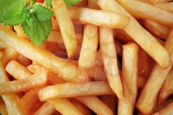 Macro shot of tasty French fries - full frame
