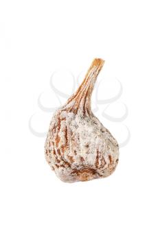 Dried fig isolated on white