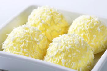 White Chocolate Coconut Snowball Truffles