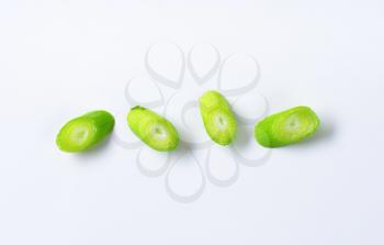 Chopped fresh green onion - studio shot