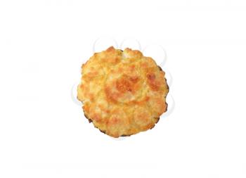 Coconut Macaroon isolated on white