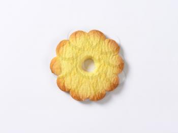 Italian flower-shaped biscuit with a delicate vanilla flavor