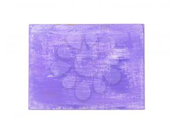 Wooden cutting board painted purple