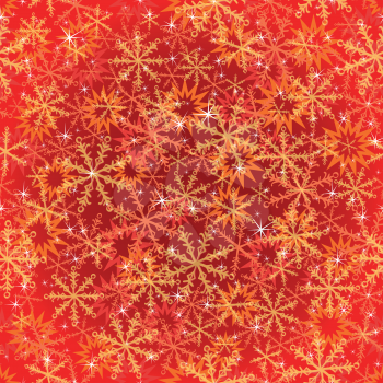 Christmas holiday seamless background with stars and snowflakes. Eps10, contains transparencies. Vector