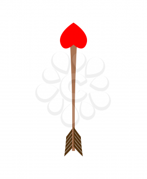 Cupid Arrow heart. Illustration for Valentines Day