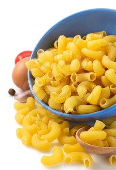 pasta macaroni isolated on white background