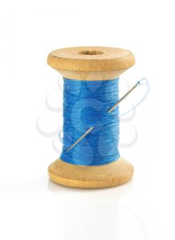 spool of thread isolated on white background