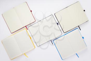 paper notebook or note pad at white background