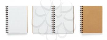 paper notebook or note pad isolated at white background