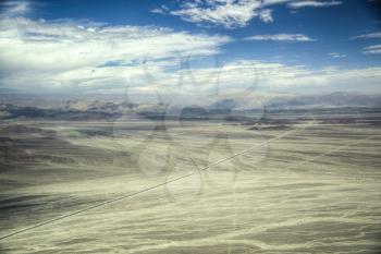 pan-American highway in the area of the Nazca desert - Peru, South America