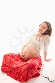 beautiful pregnant woman expectant mother