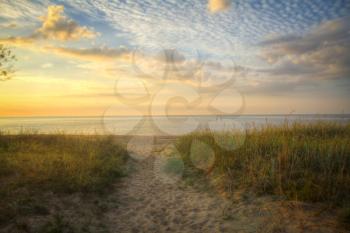 summer morning on a Baltic Sea coast