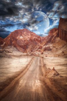 Lunar Valley in the Atacama Desert, Chile