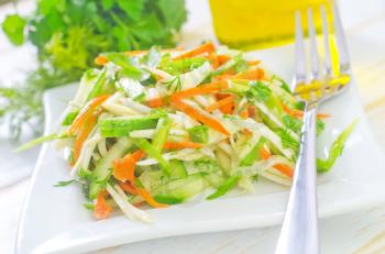 fresh salad with vegetable