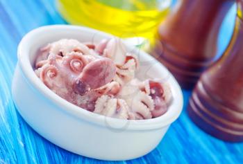 boiled octopus