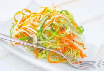 salad with celery and carrot