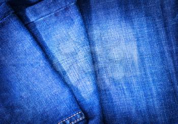jeans background, blue Jeans texture with seam