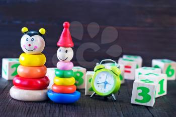 baby toys, color baby toys on a table