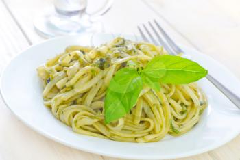 pasta with basil