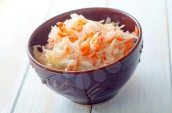 Salad with cabbage and carrot