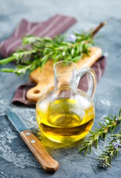 olive oil with fresh rosemary, aroma oil