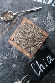 chia seed on a table,stock photo