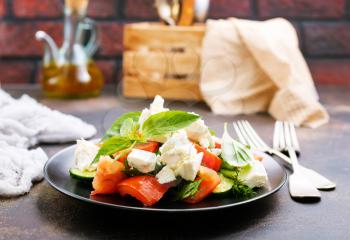 greek salad with fresh ingredient on plate