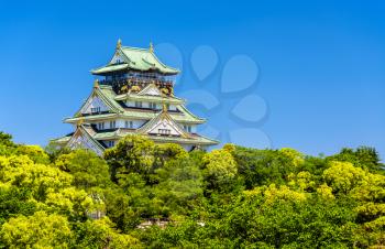 View of Osaka Castle in Osaka, Japan