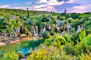 Kravica waterfalls on the Trebizat River in Bosnia and Herzegovina - the Balkans, Europe