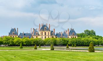 Chateau de Fontainebleau, one of the largest French royal palaces. Nowadays it is a government-owned monument and a UNESCO heritage site