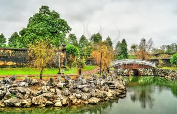 The Imperial City in Hue. UNESCO world heritage in Vietnam