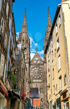 Cathedral of Our Lady of the Assumption of Clermont-Ferrand. Puy-de-Dome, France