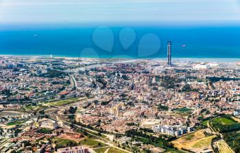 Aerial view of Algiers, the capital of Algeria, North Africa