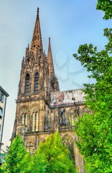Cathedral of Our Lady of the Assumption of Clermont-Ferrand. Puy-de-Dome, France
