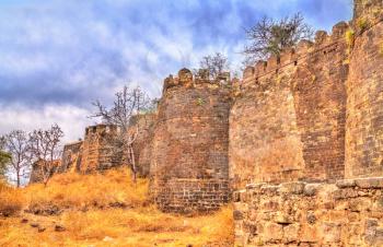 Walls of Devagiri Fort in Daulatabad - Maharashtra, India.