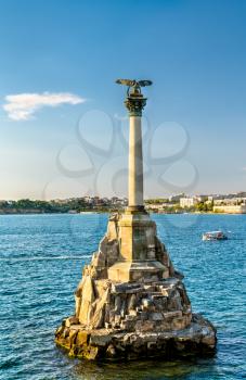 Monument to the sunken ships in Sevastopol, Crimea