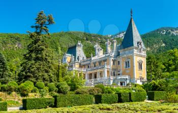 Massandra Palace, a major tourist attraction at the south coast of Crimea