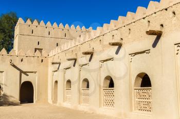 Walls of Al Jahili Fort in Al Ain, UAE