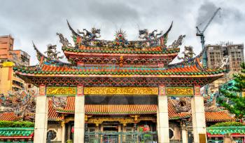 Mengjia Longshan Temple, a Chinese folk religious temple in Taipei, Taiwan