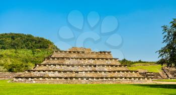 Pyramid at the El Tajin archeological site, UNESCO world heritage in Mexico