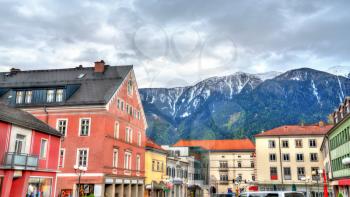 Historic buildings in the old town of Spittal an der Drau - Carinthia, Austria