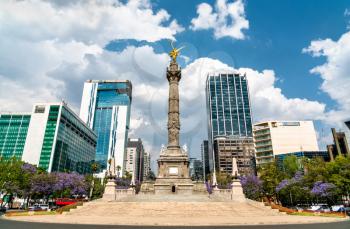 The Angel of Independence, a victory column in Mexico City