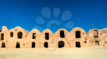 Ksar Hallouf, a fortified village in the Medenine Governorate, Southern Tunisia. Africa
