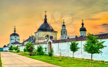 The Assumption Monastery in the town-island of Sviyazhsk. UNESCO world heritage in Russia