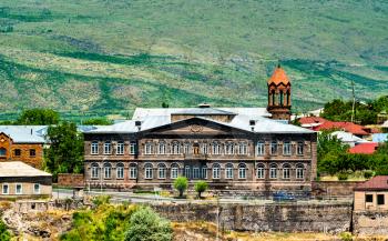 View of Saint Mesrop Mashtots Church in Oshakan Village, Armenia