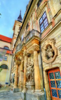 Entrance of Governor's Palace in Brno - Moravia, Czech Republic