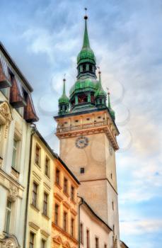 Old Town Hall tower in Brno - Moravia, Czech Republic